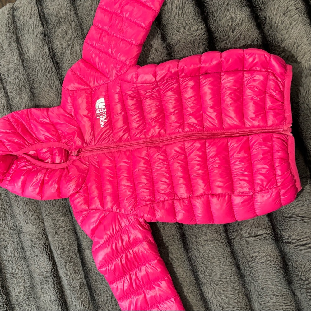 The North Face Fuchsia Puffer Jacket